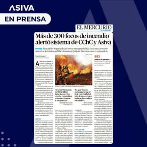 Lee más sobre el artículo ASIVA en medios: Más de 300 focos de incendio alertó sistema de CChC y Asiva