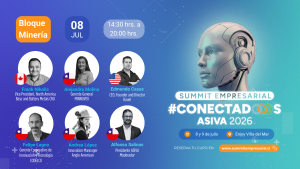 Lee más sobre el artículo Minería del futuro: innovación, mercado global y tecnología marcarán la jornada PM del primer día del Summit #Conectados ASIVA 2026